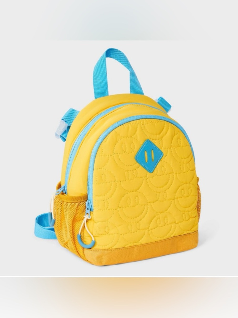 Kids' Mini Adaptive Smiley Quilted Backpack - Cat & Jack™: Softside.